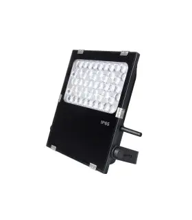 Front view of the MiBoxer 50W RGB+CCT LED garden light showing LED array and robust casing