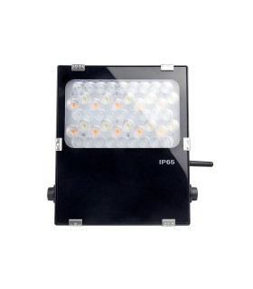 Front view of the MiBoxer 50W RGB+CCT LED garden light showing LED array and robust casing