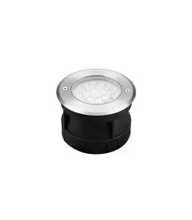 Compact view of the MiBoxer RD-9L underground light with black housing and steel top.