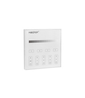 Front-facing view of the MiBoxer DALI dimming touch panel DP1S with dimming interface.