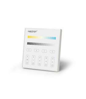 Front view of the MiBoxer DALI colour temperature touch panel DP2S showing the CCT control options.