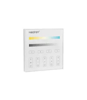 Front view of the MiBoxer DALI colour temperature touch panel DP2S showing the CCT control options.