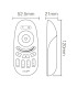 MiBoxer black 4-zone touch RF RGBW remote control FUT096-B | Future House Store