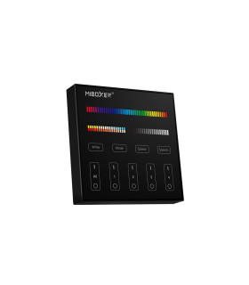 MiBoxer black 4-zone RGB+CCT panel remote B4-B