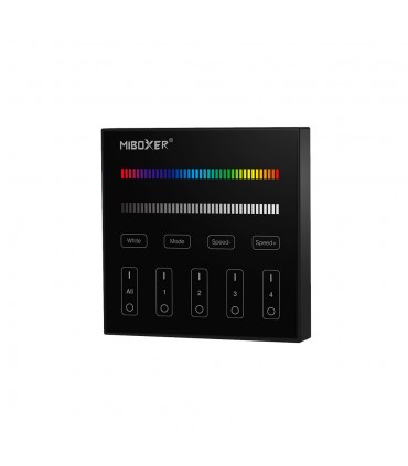 MiBoxer black 4-zone RGBW panel remote B3-B