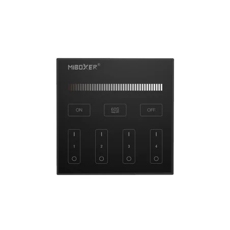 MiBoxer black 4-zone brightness panel remote B1-B | Future House Store
