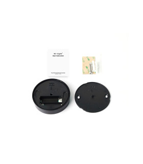 black round battery-powered dimmer