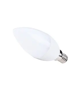 Side view of MiBoxer FUT108 smart LED candle light bulb in white.