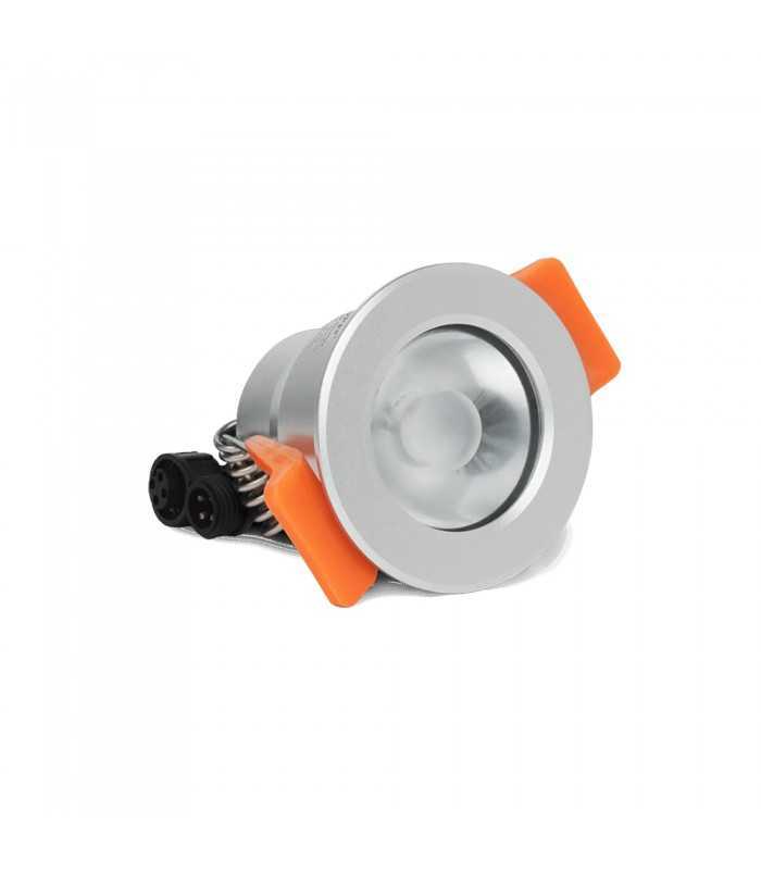 Side view of the MiBoxer 3W Single Colour LED Spotlight SL1-12 with mounting clips.