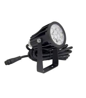 Side view of MiBoxer 6W RGB+CCT garden light with adjustable mounting bracket.