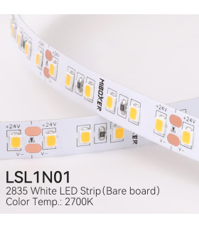 MiBoxer 2835 PCB labelled LSL1N01 is a single-colour LED strip, exposed for indoor use.