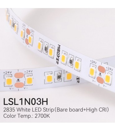 MiBoxer 2835 single colour High CRI 24V LED strip | Future House Store