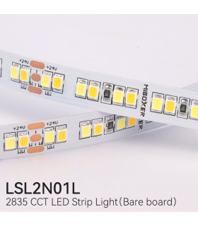 MiBoxer 2835 CCT LED strip light on a reel for easy installation