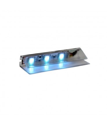 DESIGN LIGHT LED PVC RGB clip for glass shelving - blue