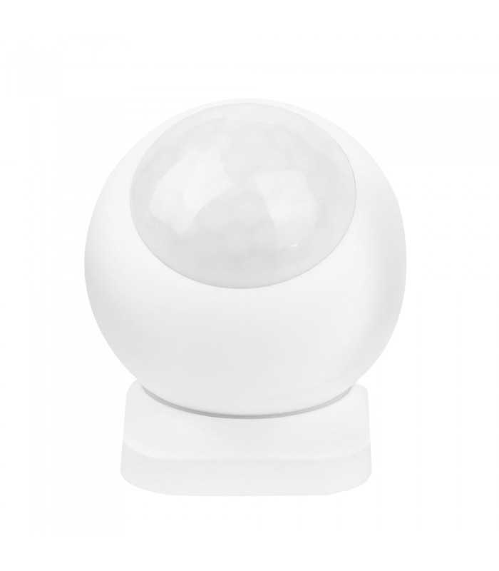 Front view of the MiBoxer PIR sensor (Zigbee 3.0) PIR1-ZB, displaying its round, compact design with a smooth white finish.