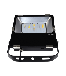 Front view of the MiBoxer RGB+CCT LED floodlight, displaying its wide, reflective panel designed for optimal light distribution