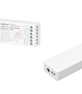 Two views of MiBoxer 2-Wires LED Controller LC2-ZR.