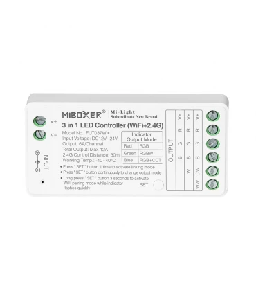 MiBoxer 3 in 1 LED controller (WiFi+2.4G) FUT037W+ | Future House Store