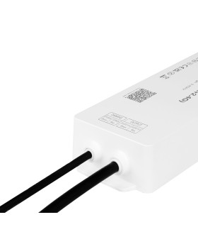 Close-up of the MiBoxer 150W single-colour dimming LED driver showcasing the power cable connection.