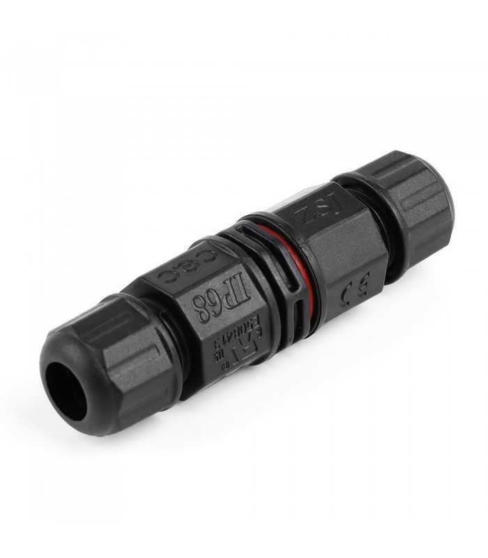 MiBoxer straight 3-core waterproof connector IP68 fully assembled for secure outdoor electrical installations.