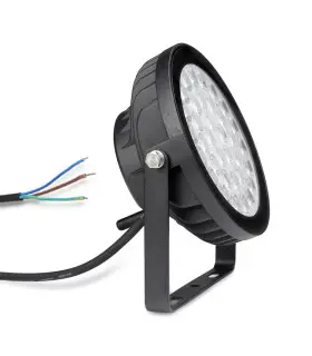 Side view of MiBoxer 25W RGB+CCT LED garden light showcasing the design and heat sink.