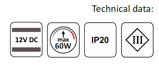 Design Light LED switch controller MS60 technical data