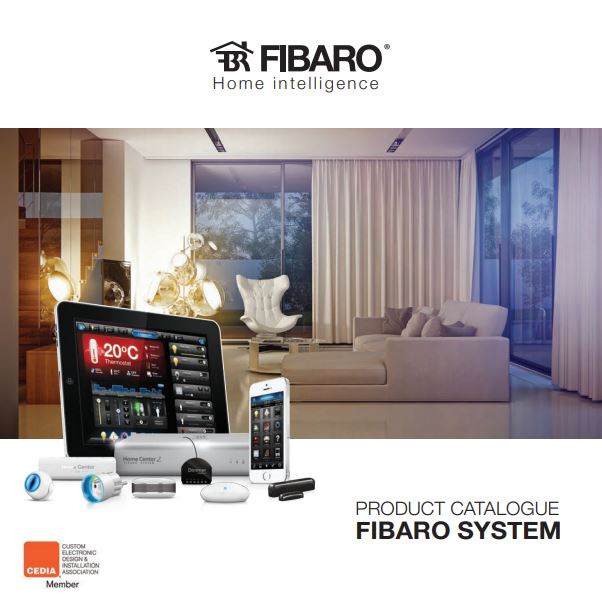 FIBARO product catalogue cover - home intelligence smart system