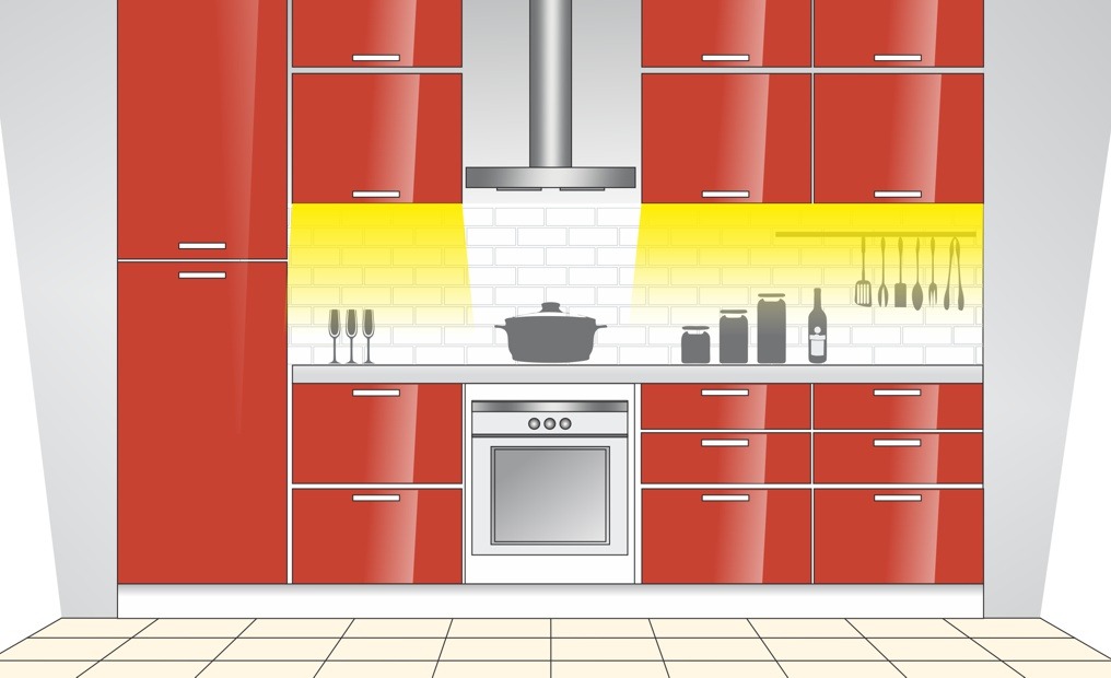 Kitchen LED aluminium profiles