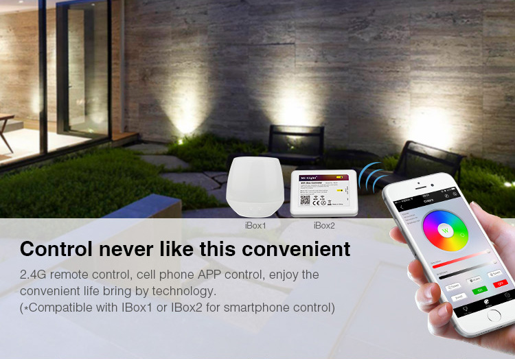 Control never like this convenient 2.4G remote control, mobile phone APP control smart house technology