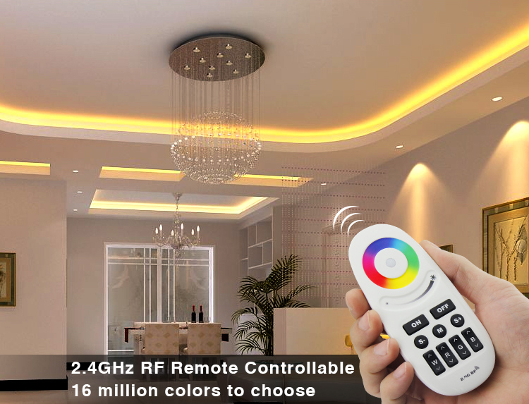 Mi-Light 2.4GHz manual & auto adjustable RGBW strip controller FUT028 16 million colours