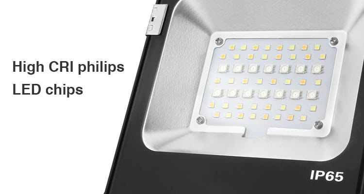 high CRI Philips LED chips IP65 smart lighting floodlight