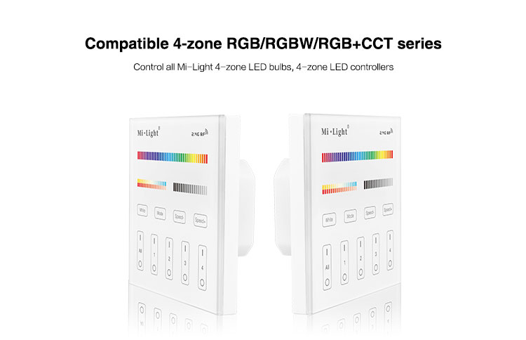 this product is highly compatible with all Mi-Light products manufactured by futlight in China RGB RGBW RGBCCT wall panel mains powered