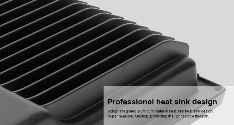 professional heat sink design black back aluminium body floodlight