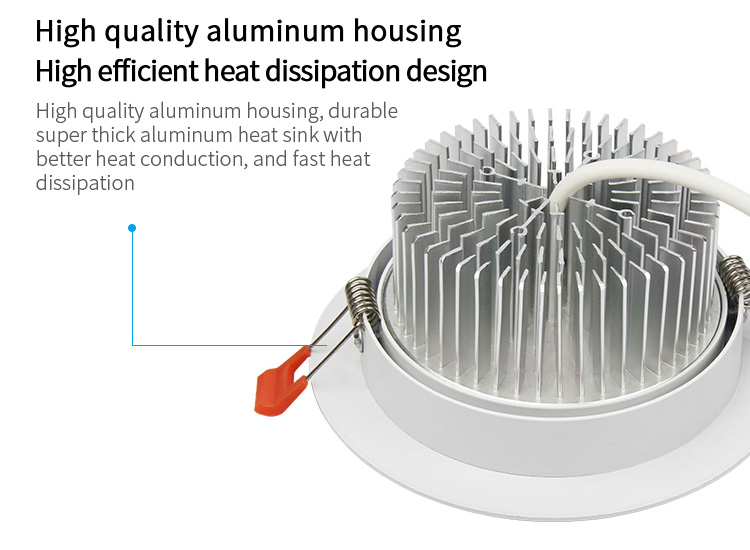 Mi-Light 9W RGB+CCT LED ceiling spotlight FUT062 high quality aluminium housing