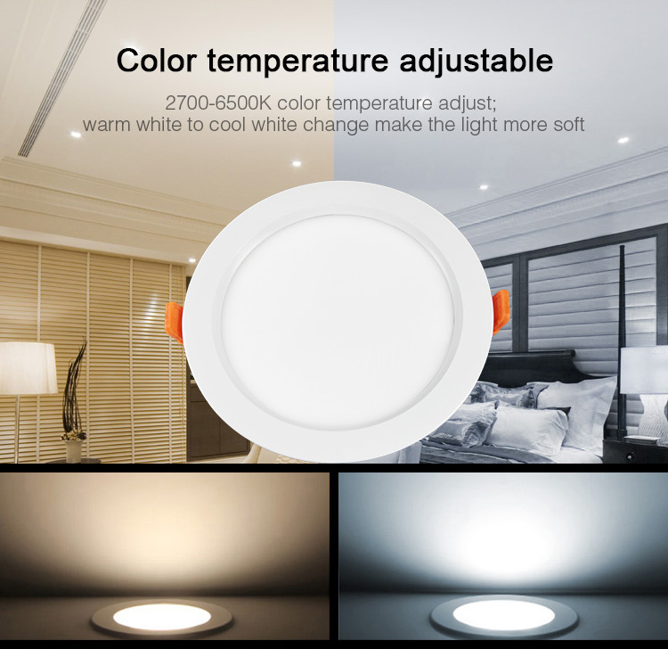 Mi-Light IP54 waterproof 15W RGB+CCT LED downlight FUT069 colour temperature adjustable smart ceiling lamp