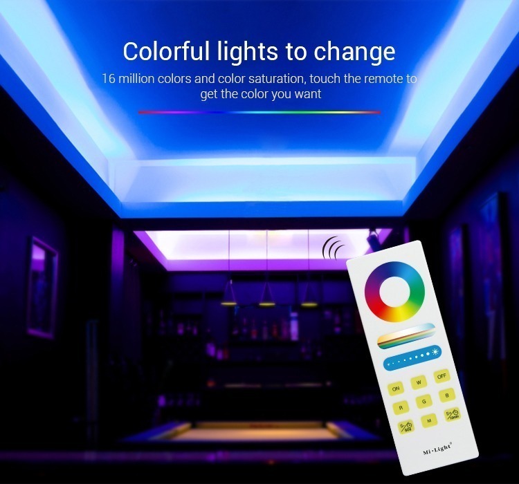 colourful lights Mi-Light RGBW smart LED control system FUT044A colour changing