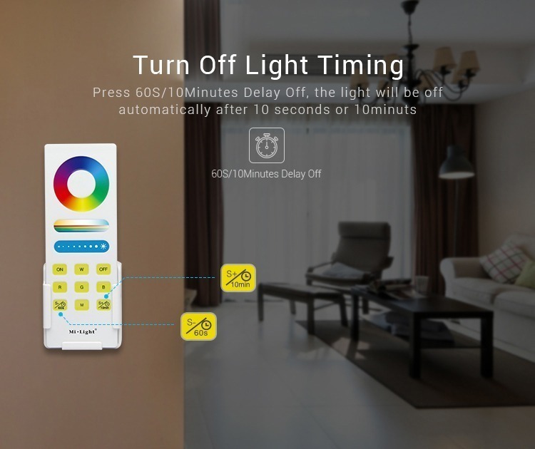 timer Mi-Light RGBW smart LED control system FUT044A switch on and off the lights