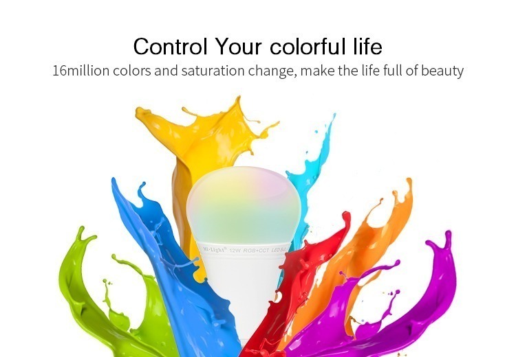 colourful life control your light 16 million colours Mi-Light smart bulb