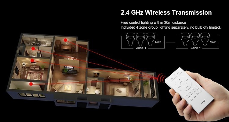 wireless transmission free control within a distance of 30m smart lamps perfect for home