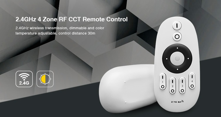 2.4GHz 4-zone RF CCT remote control Mi-Light 2.4GHz 4-zone CCT remote controller FUT007