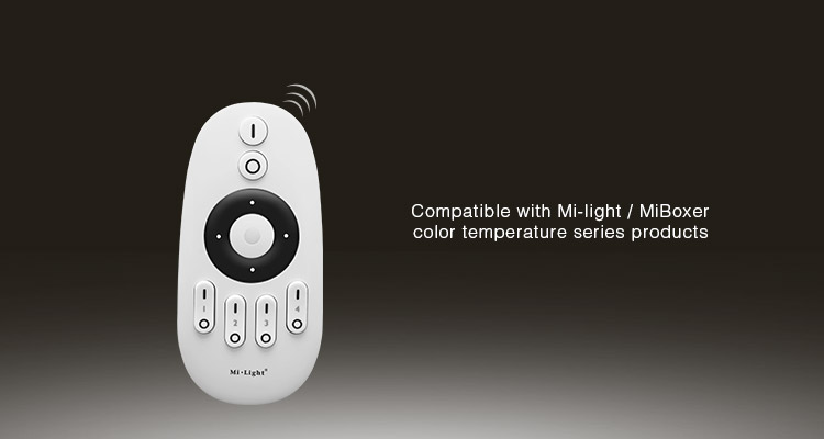 Mi-Light 2.4GHz 4-zone CCT remote controller FUT007