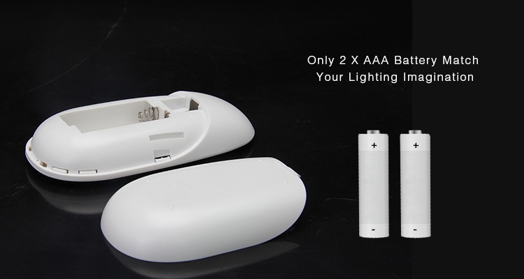 2 x AAA battery match your LED lighting imagination