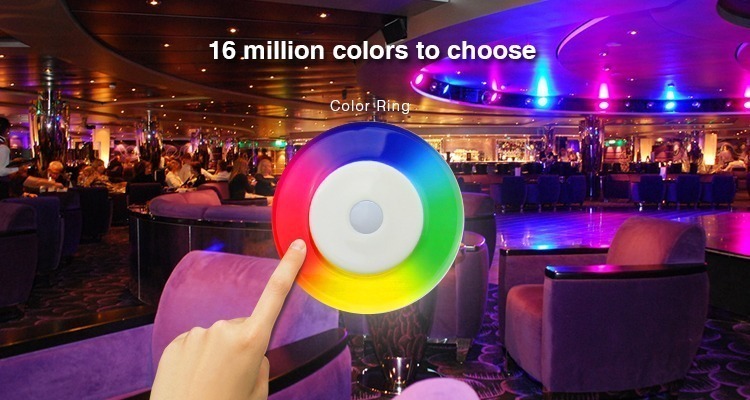 16 million colours colour ring remote controller wide application compatible with Mi-Light products