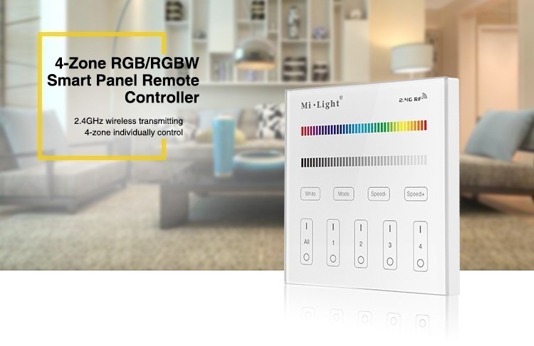 4-zone RGB/RGBW smart panel remote controller