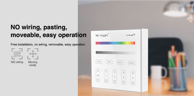 no wiring pasting easy to move easy operation smart panel controller