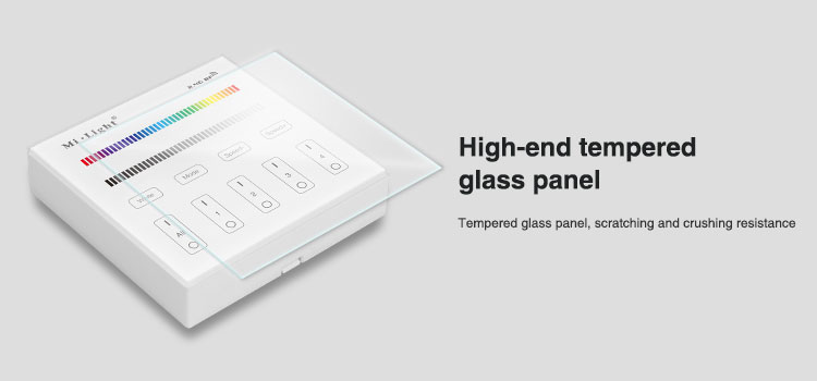 high-end tempted glass panel B3 milight controller