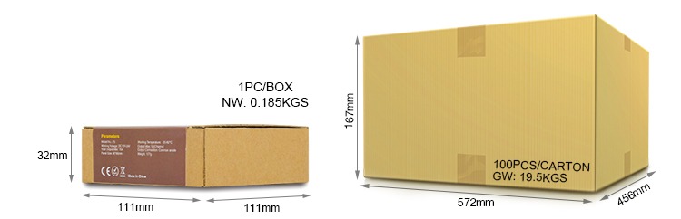 Mi-Light 4-zone RGB/RGBW smart panel B3 retail packaging wholesale cardboard box size