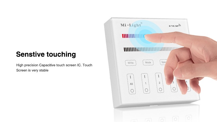 sensitive touching IC screen wall panel controller for LED lights