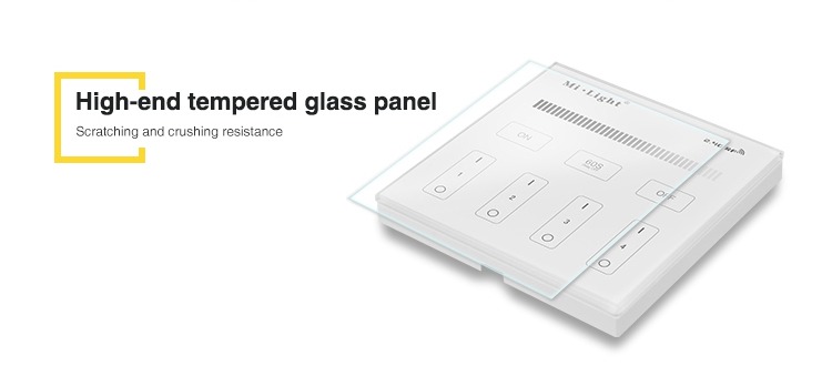 high end tempered glass panel scratching and crushing resistance IP20 indoor controller