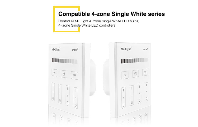 compatible with 4-zone single white series LED controllers LED bulbs LED downlights